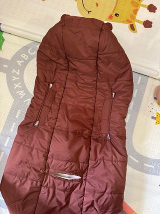 Saco cálido para cochecito marrón