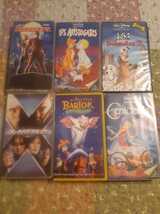 5 Películas VHS Infantiles Disney 5 e cada una 