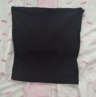 Top negro sin tirantes