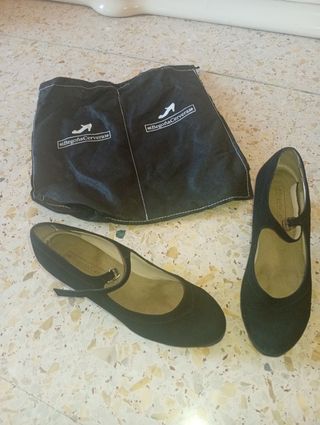 Zapatos Flamenco Profesionales Negros