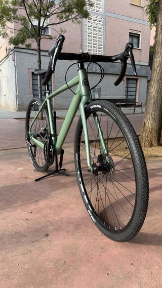 Bicicleta Gravel Crest Split Verde S a M