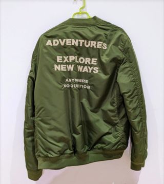 Cazadora Zara Hombre Verde