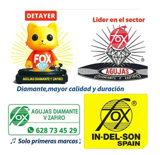 Aguja Tocadiscos Ortofon FOX 602 DST-ELÍPTICA/FF15