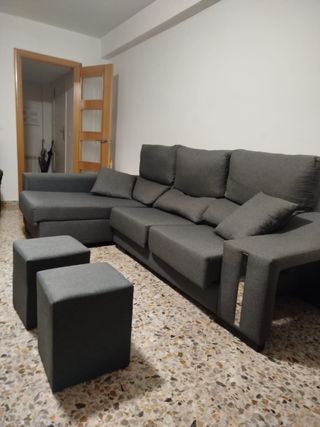 Sofá Chaiselong Gris