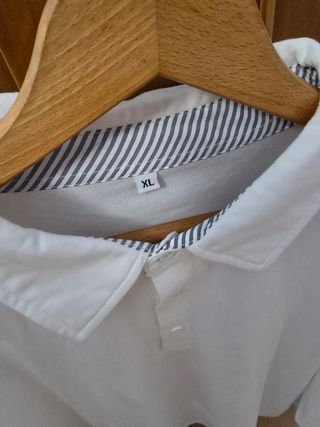 Camisa Polo Blanca Talla XL