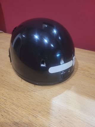 Casco de ciclomotor negro
