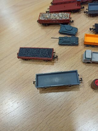 Trenes con vagones antiguos 
