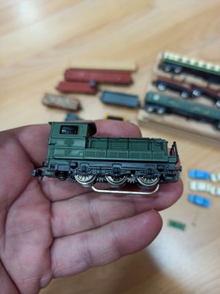 Trenes con vagones antiguos 