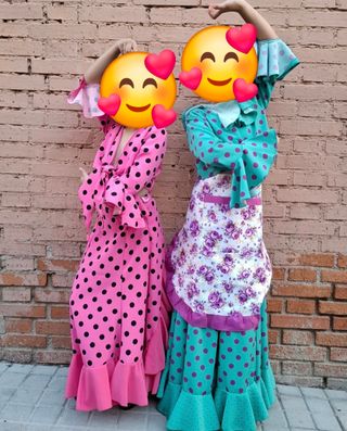 2 Vestidos Flamenco Niña