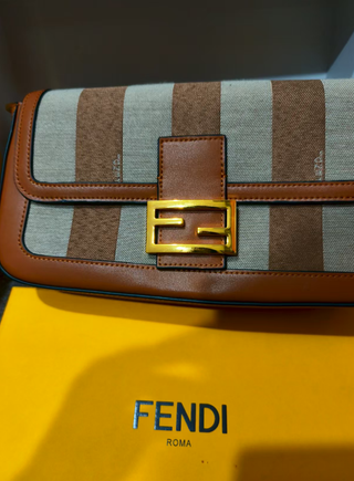 Borsa Fendi Baguette Beige e Marrone