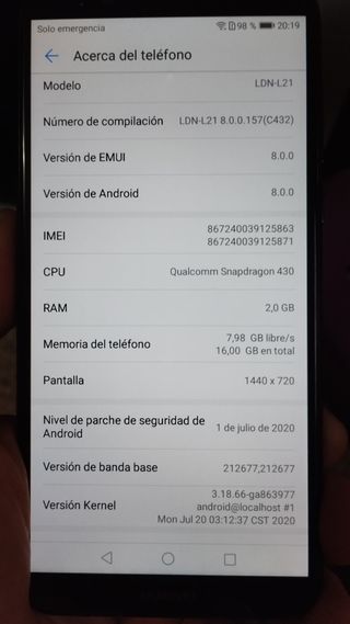 Huawei Y7 Blu marino