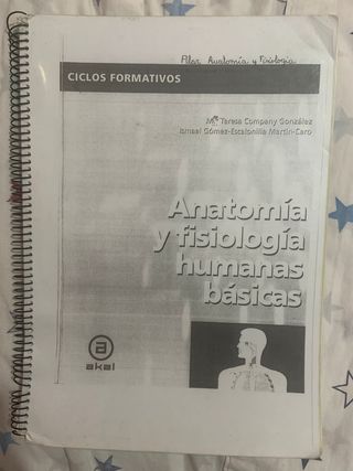 Libro anatomía y fisiología humanas básicas