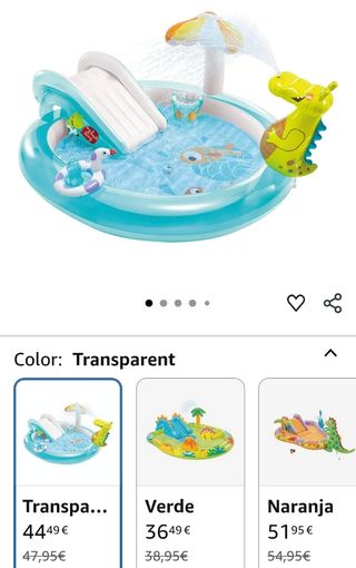Piscina inflable infantil con tobogán