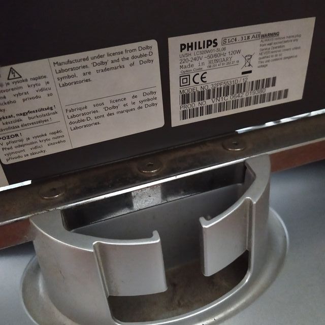 Televisión Philips Negra