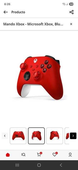 Mando Xbox Series X Rojo