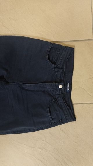 Pantaloni slim Superga donna blu