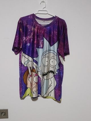 Camiseta Rick and Morty Galaxia Multicolor