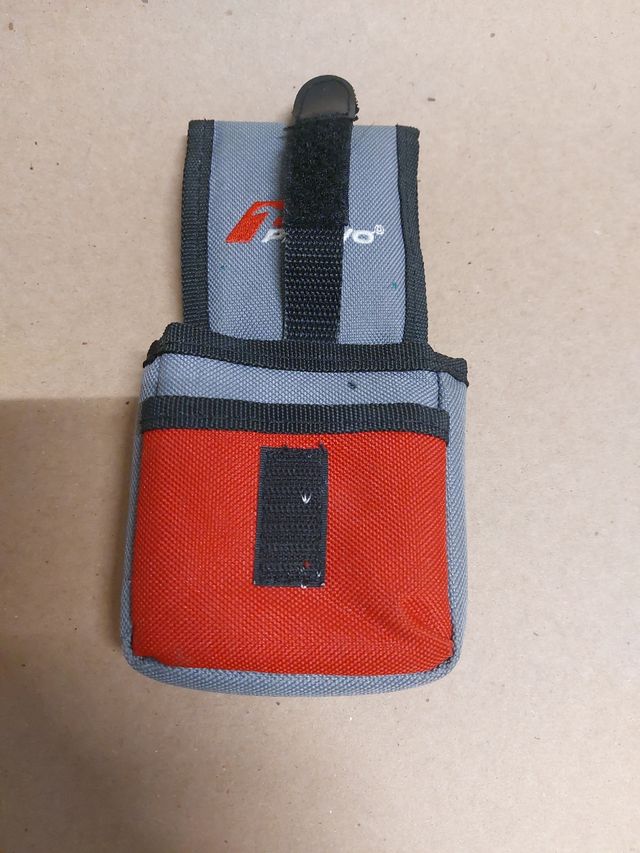 Borsetta porta cellulare Plano rossa e grigia