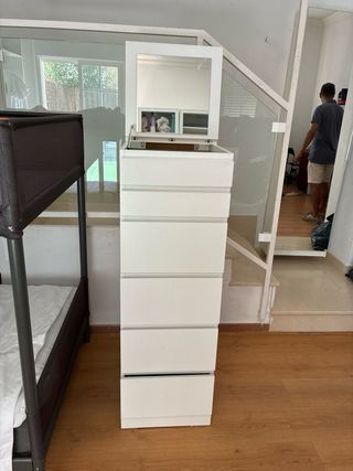 Cajonera Joyero Malm Blanca