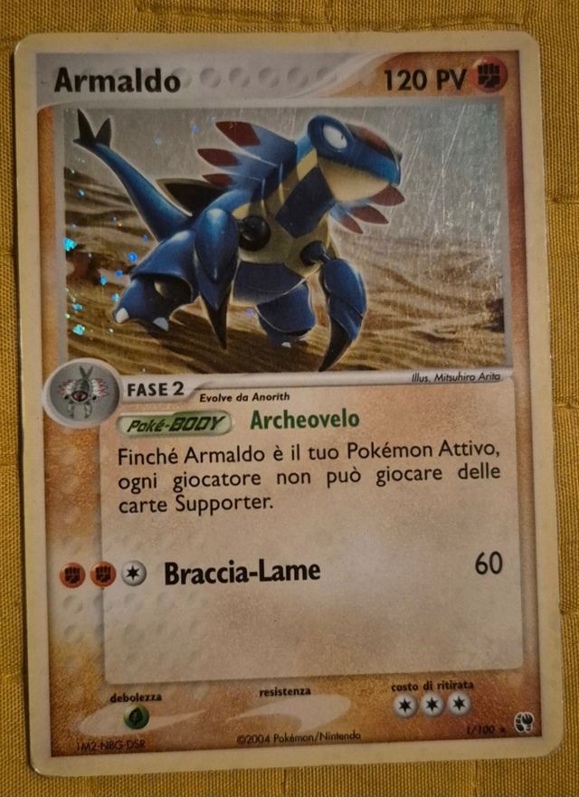 Carta Pokemon Armaldo 120 PV