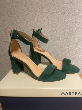 Zapatos de tacón Marypaz verdes talla 38