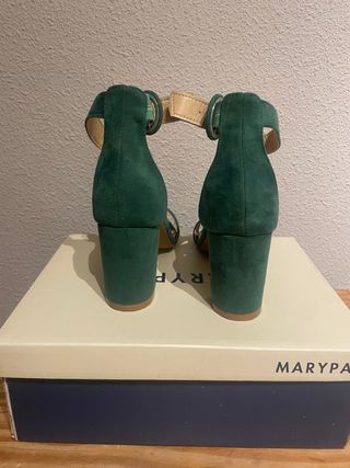 Zapatos de tacón Marypaz verdes talla 38