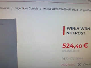 Nevera Combi Winia E Energy No Frost