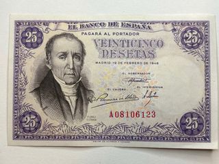 Billetes 25 Pesetas Banco de España 1946 MBC