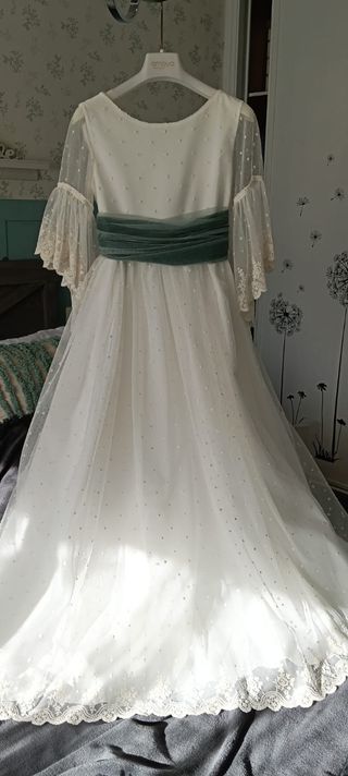 Vestido Comunión Blanco Roto 2025