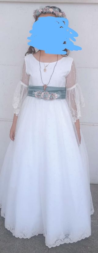 Vestido Comunión Blanco Roto 2025