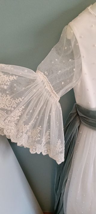 Vestido Comunión Blanco Roto 2025