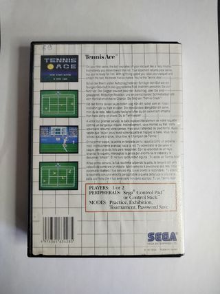 Caja SEGA Master System Tennis Ace