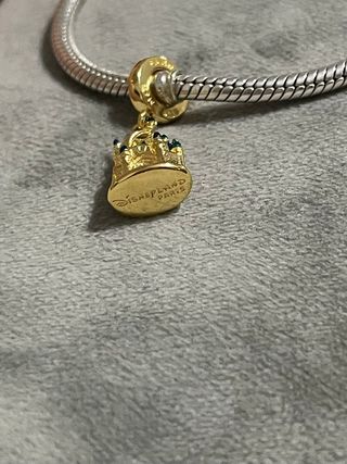 Charm Castillo Disney Dorado y Turquesa