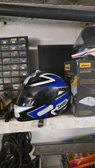 Casco Shoei Azul y Negro