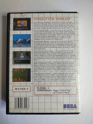 Caja SEGA Master System - Forgotten Worlds