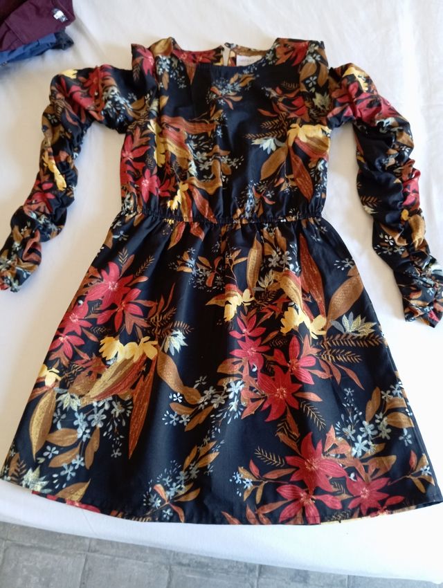 Vestido estampado floral mujer