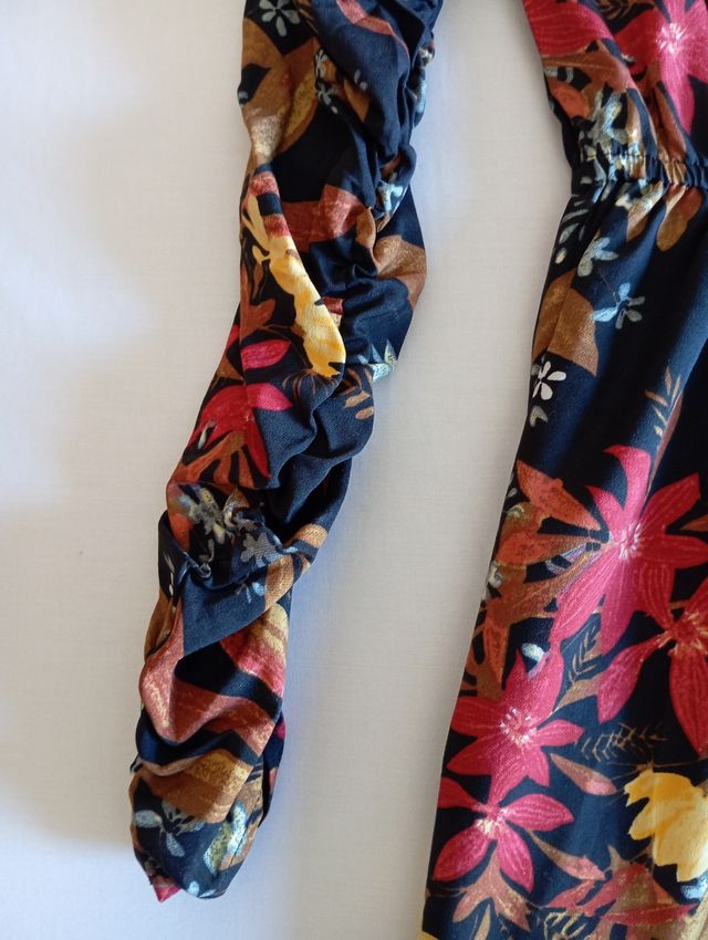 Vestido estampado floral mujer