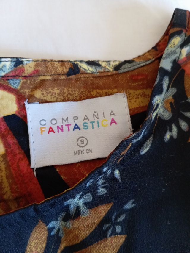 Vestido estampado floral mujer