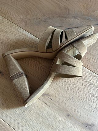 Sandalias Zara Beige Talla 38