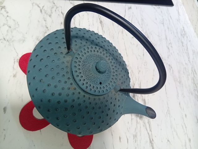 Tetera azul de hierro fundido Tienda CASA