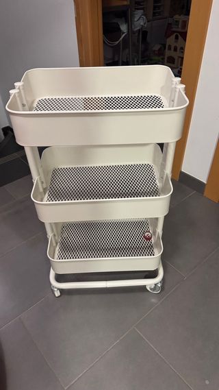 Carrito Organizador 3 Niveles Blanco
