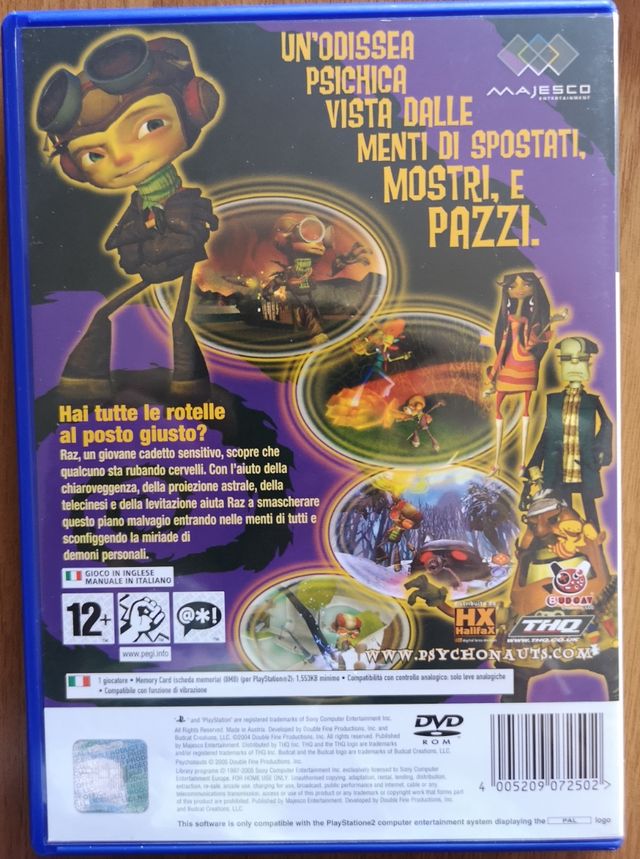 Psychonauts PlayStation 2 PS2 mint