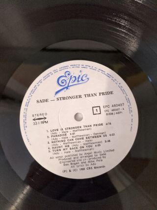 Sade - Stronger Than Pride Vinile LP