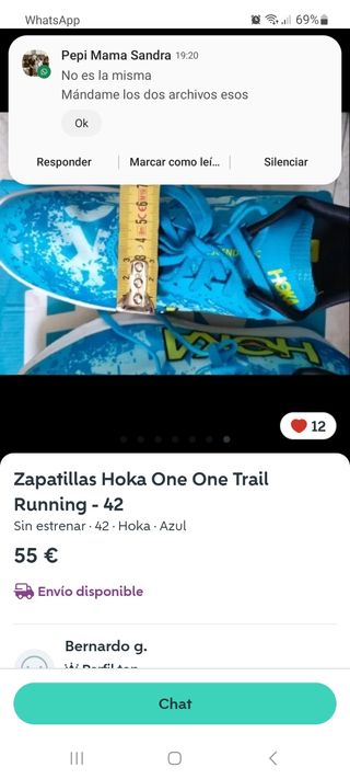 Zapatillas Hoka Trail Running Azul Multicolor