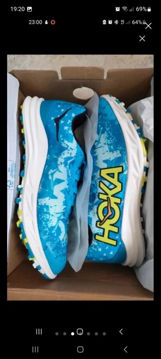Zapatillas Hoka Trail Running Azul Multicolor
