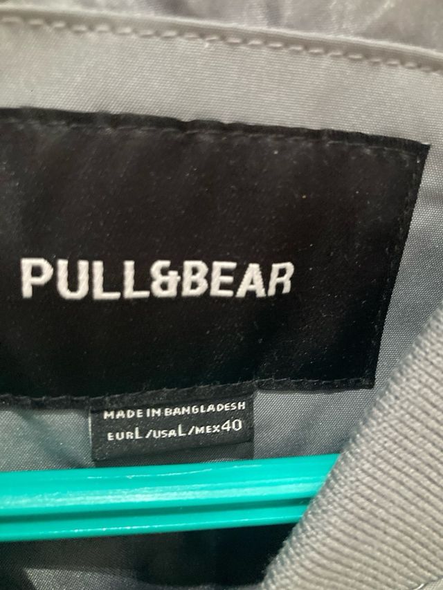 Chaqueta Bomber Pull&Bear Gris