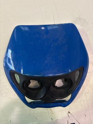 Careta para moto azul