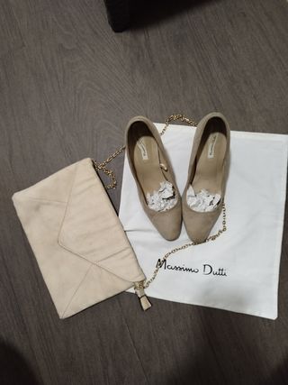 Zapatos Massimo Dutti Beige
