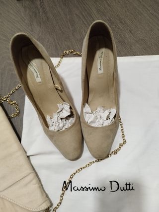 Zapatos Massimo Dutti Beige