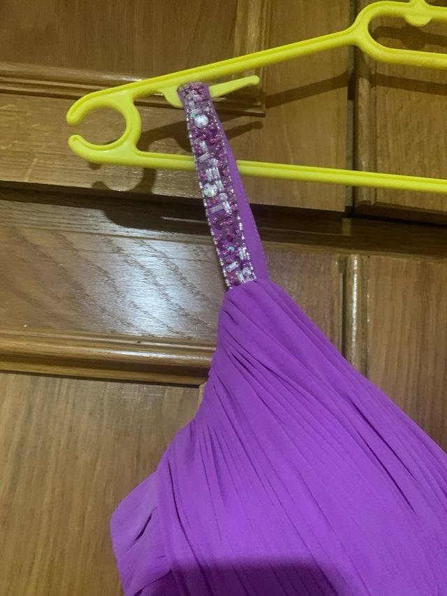 Vestido largo lila fiesta